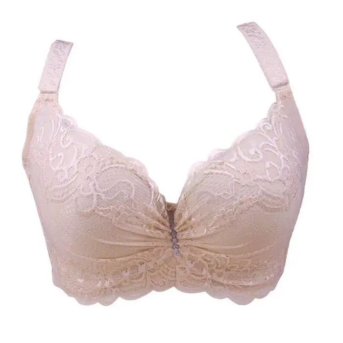 BCHRAYIUP Soutien-Gorge Dentelle à Armatures Rembourré Push-Up Sexy Plongeant pour Femmes 90 95 100 