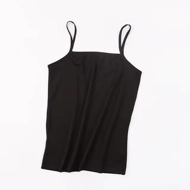 Soutien-gorge d'été en soie glacée, haut court de sport, bretelles Spaghetti, haut pour femmes, Sexy