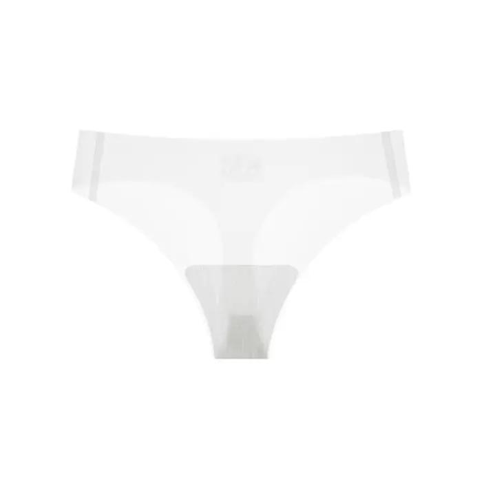 Culotte transparente d'été en soie glacée pour femmes, sans trace, Yoga, Fitness, slip sans couture,