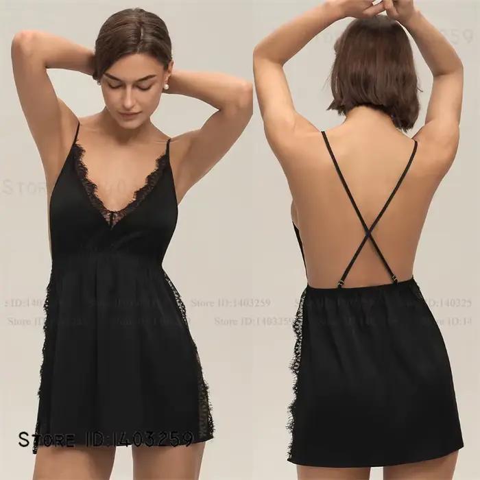 Grande taille 3XL -5XL Chemise de nuit femme Chemise de nuit vêtements de nuit Sexy Lingerie intime 