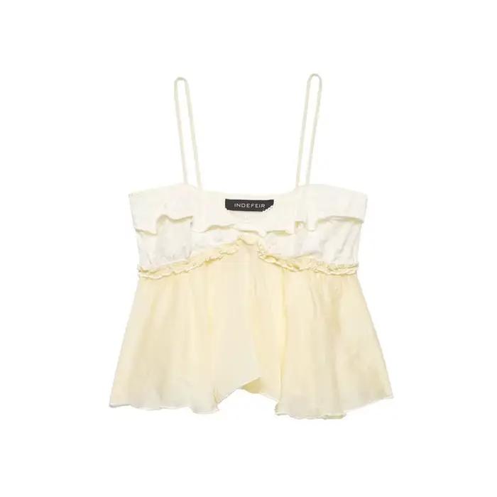 Nouveau haut de lingerie en dentelle patchwork, tendance et polyvalent, élégant et gracieux