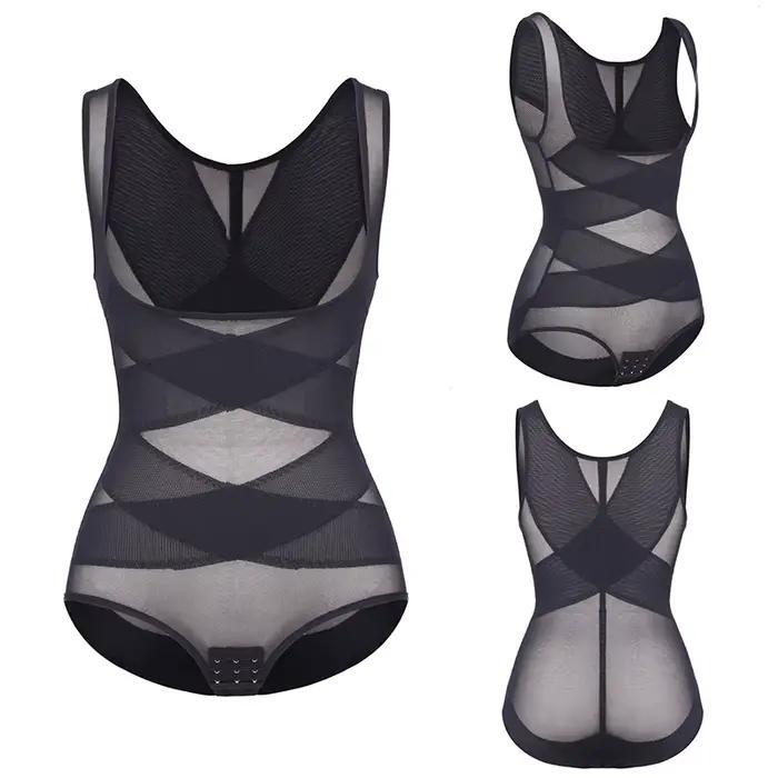 Body Shaper pour femmes contrôle du ventre Shapewear Body Faja bout à bout taille formateur ceinture