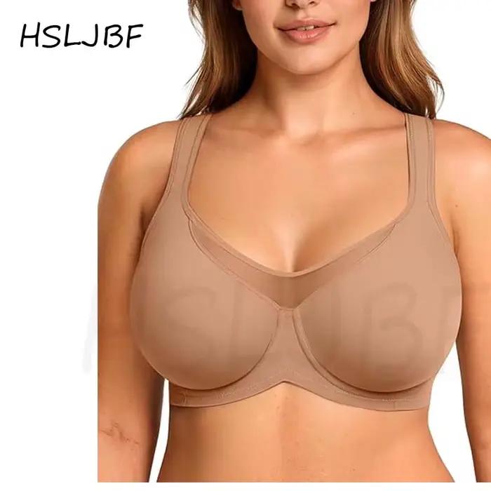 Soutiens-gorge minimisateurs HSLJBF pour femmes grandes tailles, soutien-gorge T-shirt Coolcomfort à