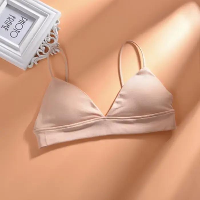 Soutien-gorge Triangle français pour femmes, haut tubulaire, Sexy, sans couture, Camisole, sans fil,