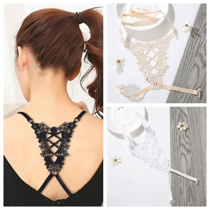 3 pièces croix beauté dos soutien-gorge bretelles papillon anti-dérapant soutien-gorge bretelles fle