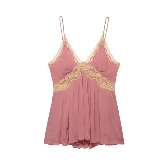 Nouveau haut de lingerie en dentelle tendance, décontracté et polyvalent, élégant et gracieux