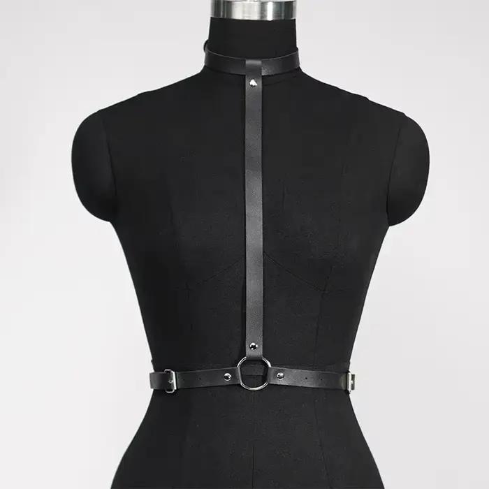 Harnais gothique en cuir PU BDSM, jarretelles de fesses, ensemble de Lingerie Sexy pour femmes, harn
