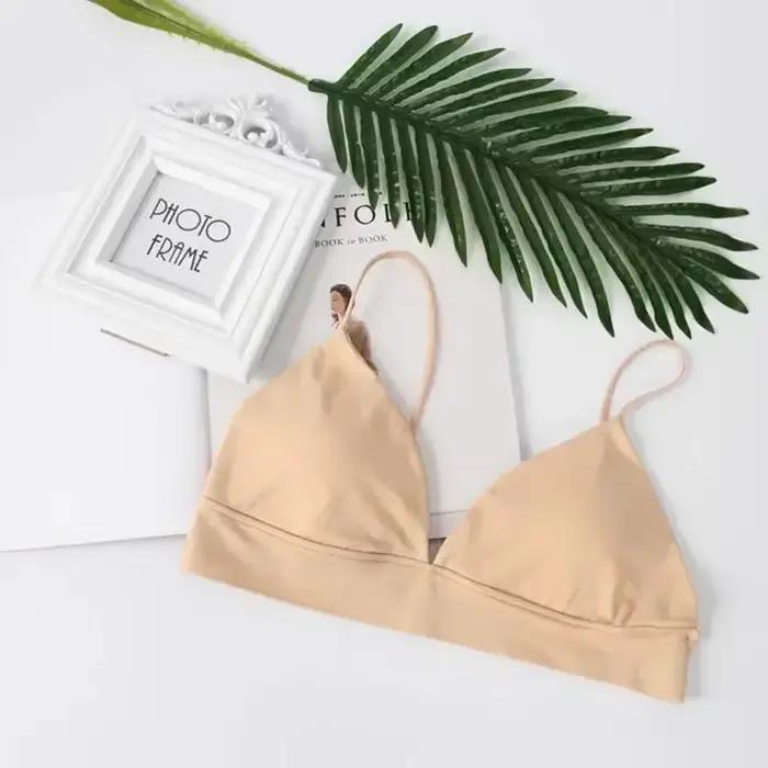 Soutien-gorge Triangle français pour femmes, haut tubulaire, Sexy, sans couture, Camisole, sans fil,