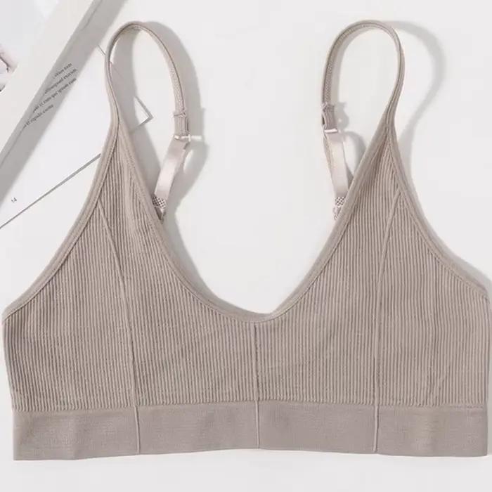 Soutien-gorge tube sans couture pour femme, dos en U, lingerie sexy, bralette de sport, haut dos nu,