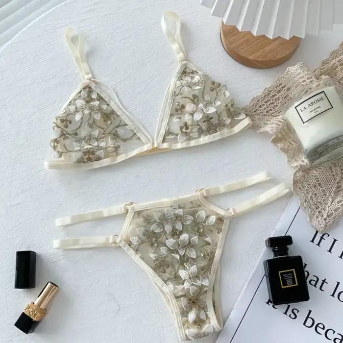 Femmes dentelle soutien-gorge ensembles sous-vêtements sans couture dos nu gilet Sexy Bralette Linge