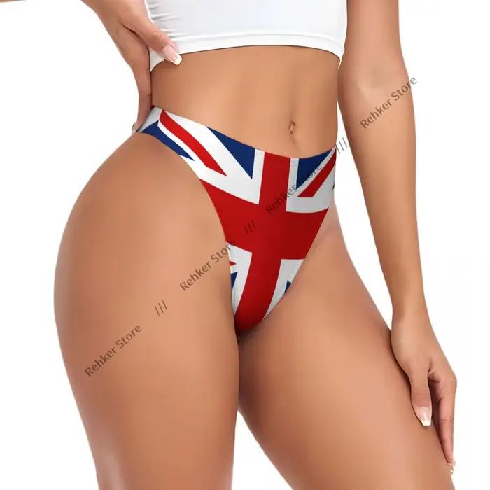 String sexy pour femmes, culotte britannique, sous-vêtements, lingerie tanga