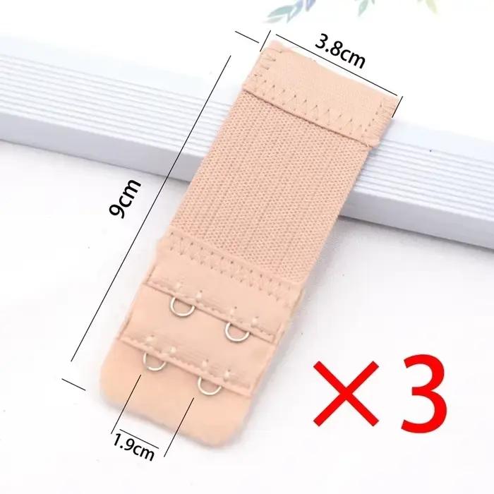Extension de soutien-gorge élastique pour femmes, 3 pièces, sangle d'extension, crochet, Clip, boucl