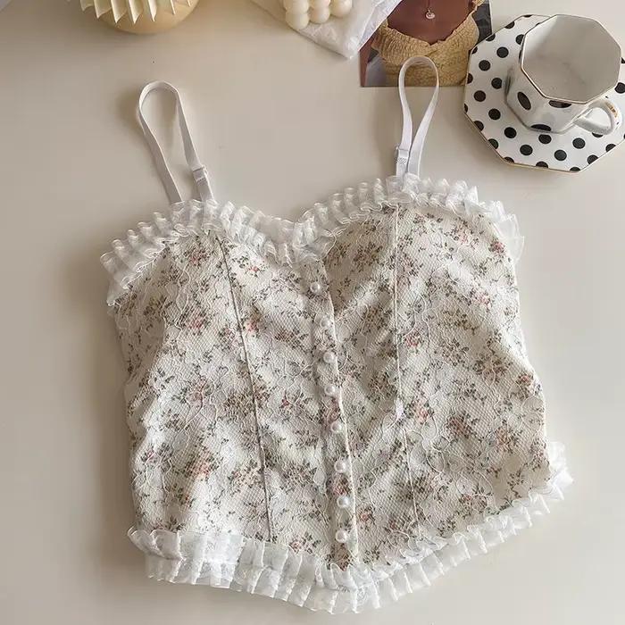 Bretelles de style corset en dentelle française, élégant et séduisant, couche intérieure ou extérieu