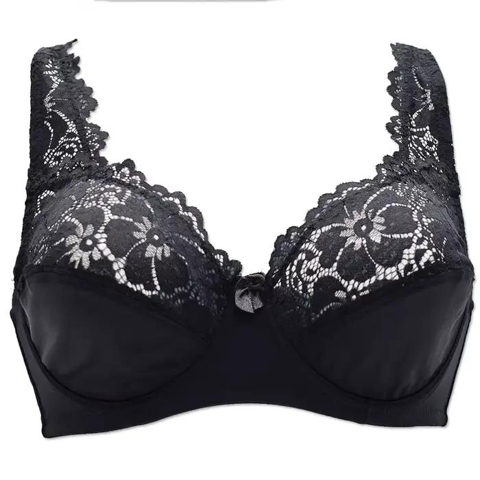 Soutien-gorge en dentelle florale pour femmes, sous-vêtements féminins sexy, bralette à armatures, l