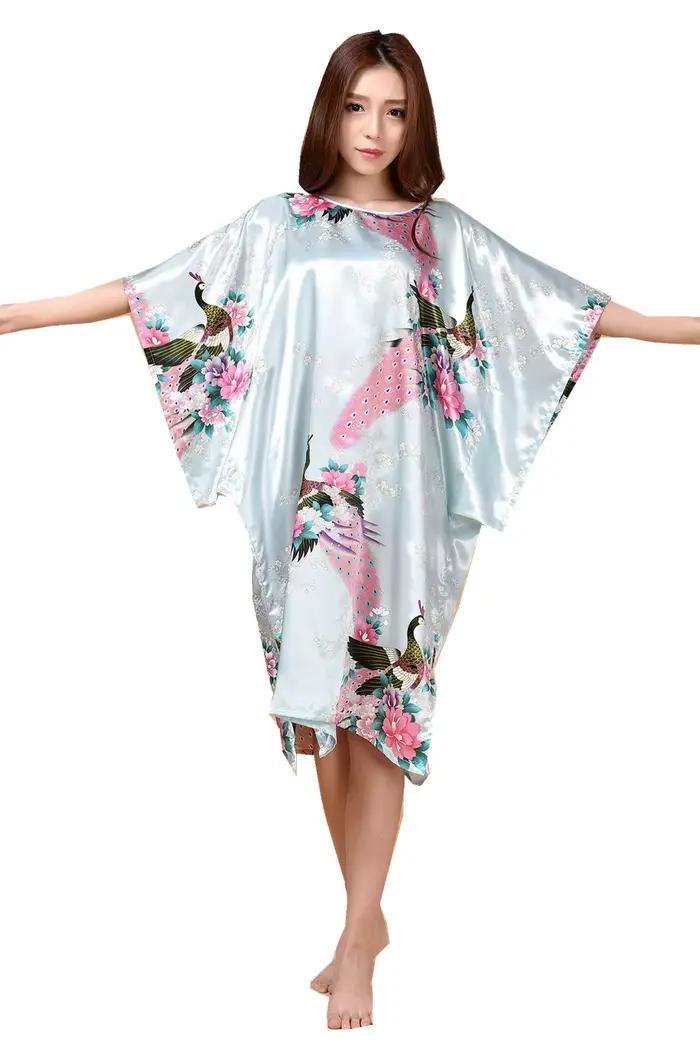 Chemise de nuit en satin pour femmes, vêtements de nuit College, robe de bain, chemise de nuit sexy,