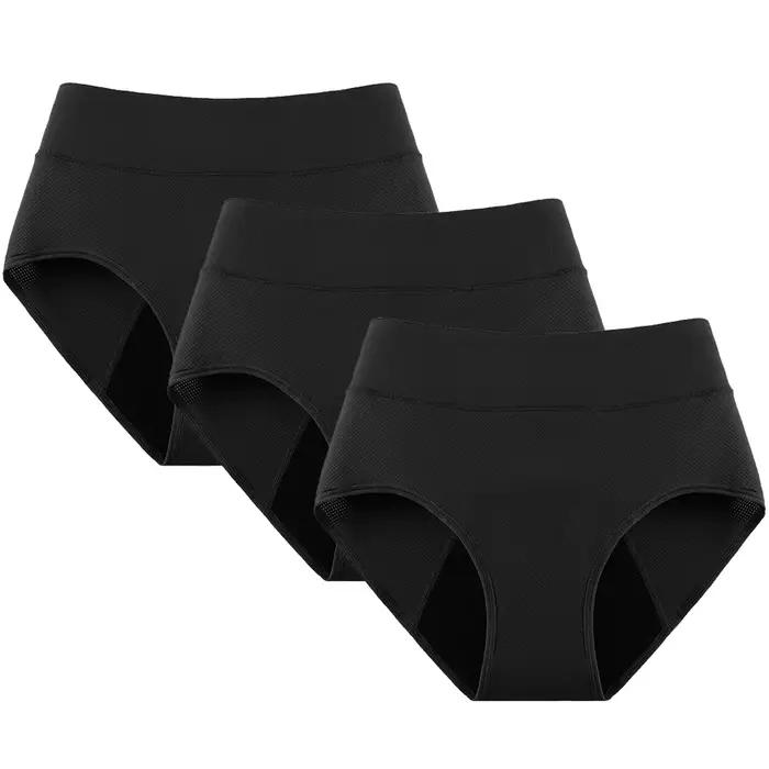 Sous-vêtements menstruels pour femmes, culottes menstruelles respirantes à 3 couches