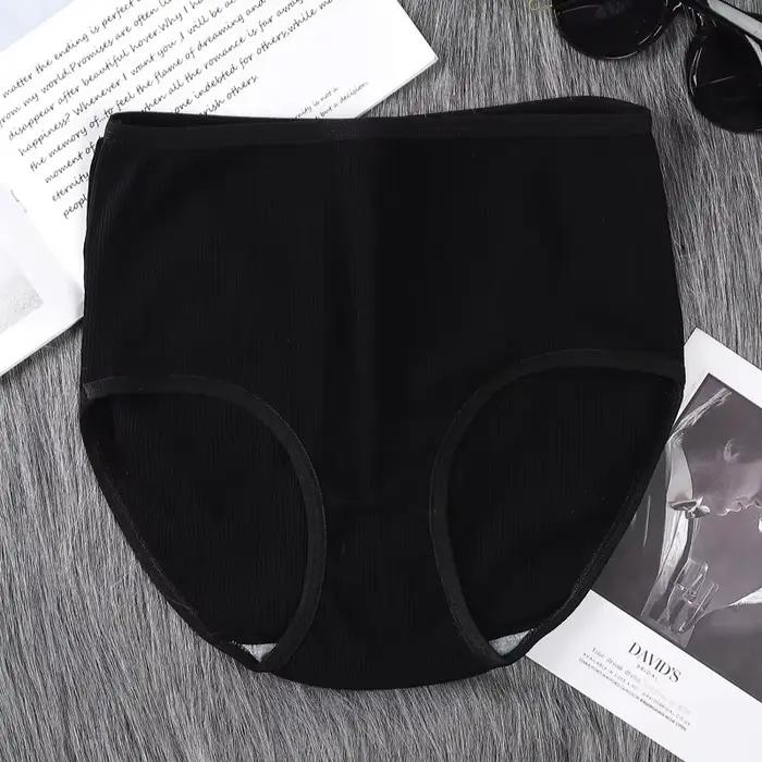 Culotte taille haute en coton pour femme, sous-vêtement féminin avec ceinture, YSMA09