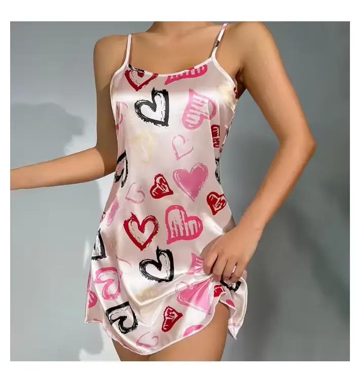 Chemise de nuit sexy pour femmes, vêtements de nuit sexy, pyjamas, jupe à enfiler, vêtements de déte