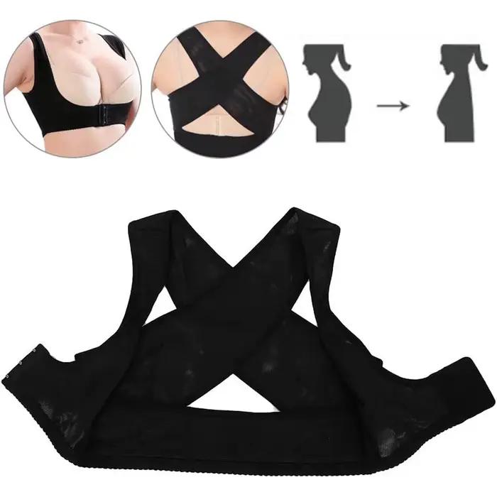 Ceinture de soutien du dos et de la poitrine pour femmes, correcteur de Posture, hauts de soutien-go