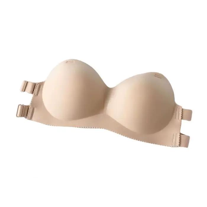 Soutien-gorge Invisible pour femmes, pratique, sans épaules, haute élasticité, Push Up, dos nu, vête
