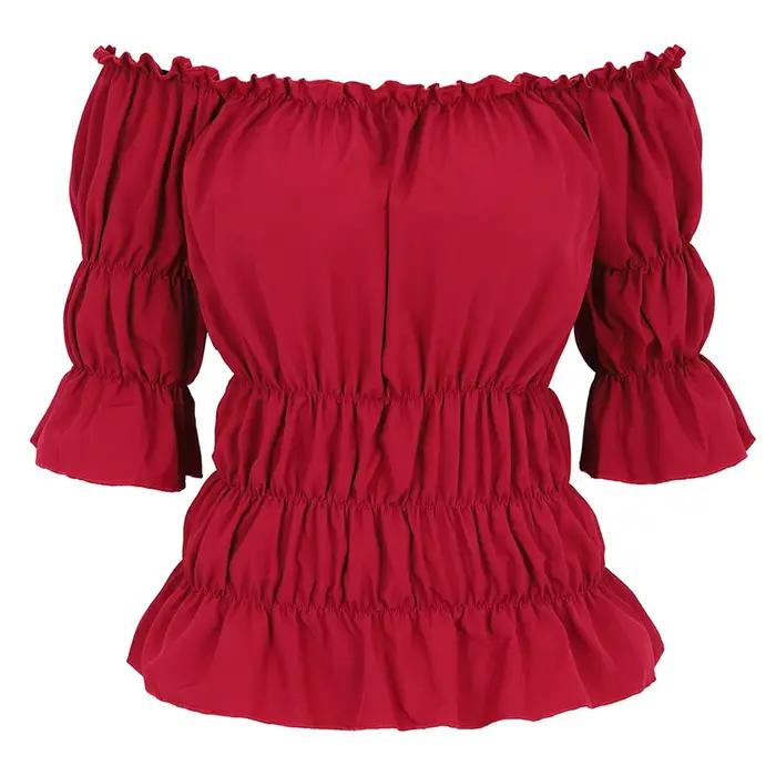Chemisier Renaissance Médiévale pour Femme, Sexy, Off Initiated, Slim Fit, Steampunk Cosplay, Chemis