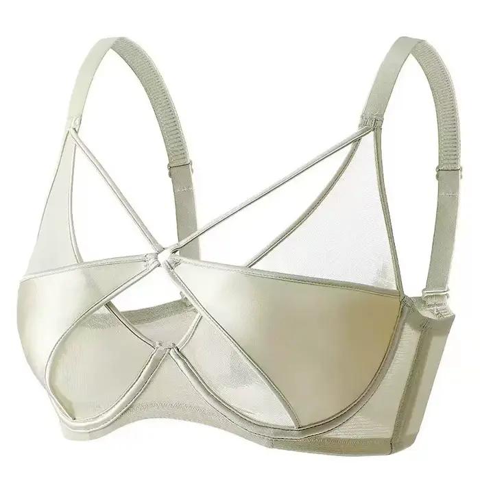 Ailan Centroie Français Sexy Pure Sous-Vêtements Confortables Gros seins, Petit Anti-affaissement et