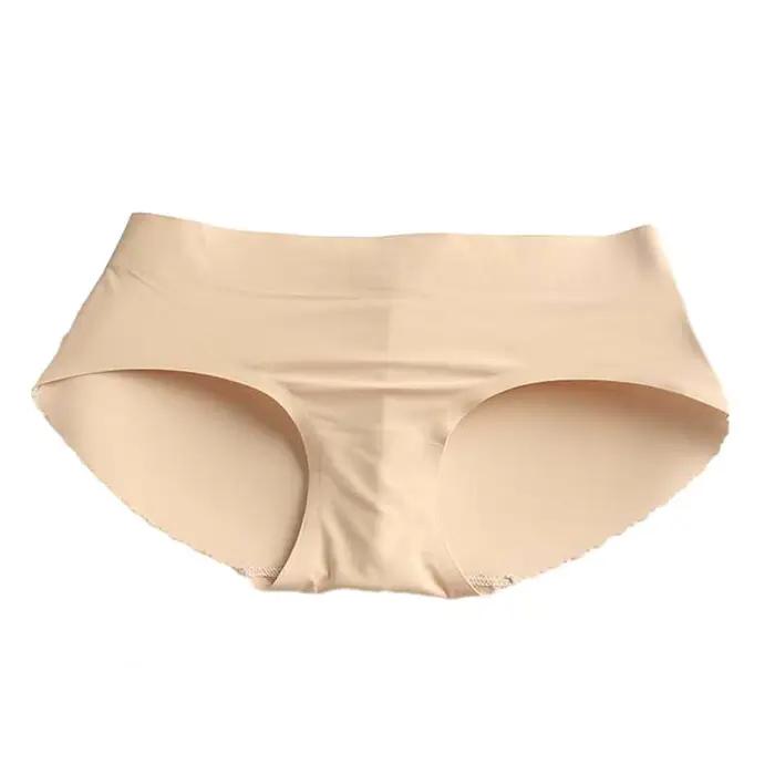 Culotte de levage des fesses sans couture pour femme, taille basse, faux push-up, rembourrage UNICon