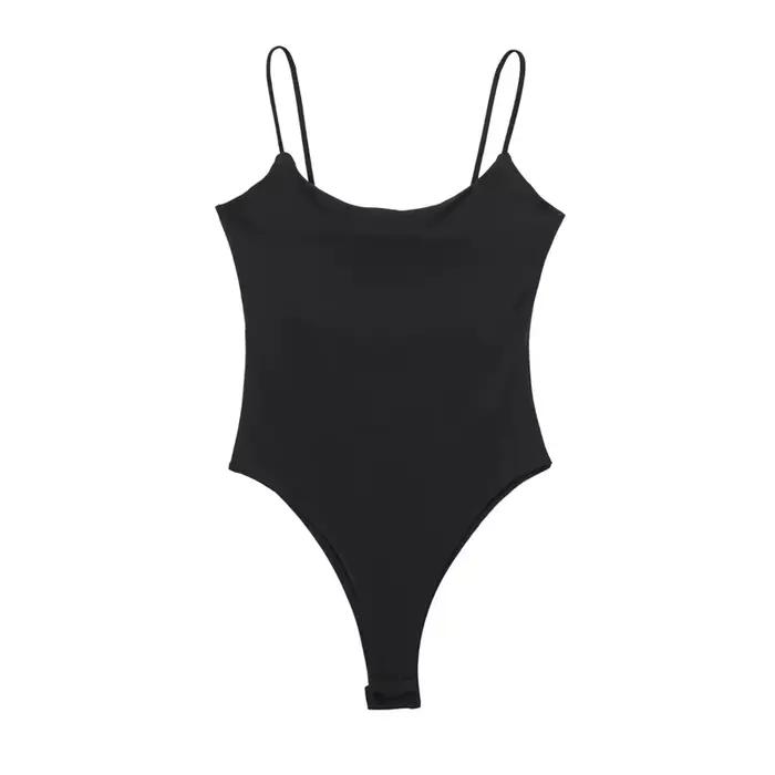 MUJER blanc noir corps femme sans manches serré Body Lingerie Sexy femme Body moulante dos nu Body f