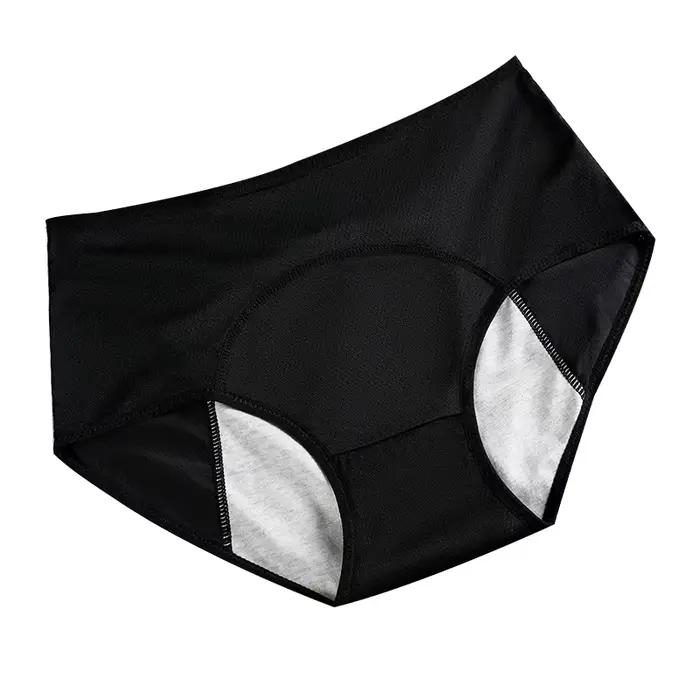Culotte menstruelle grande taille pour femme, 3 tailles, slip anti-fuite, sous-vêtement taille haute