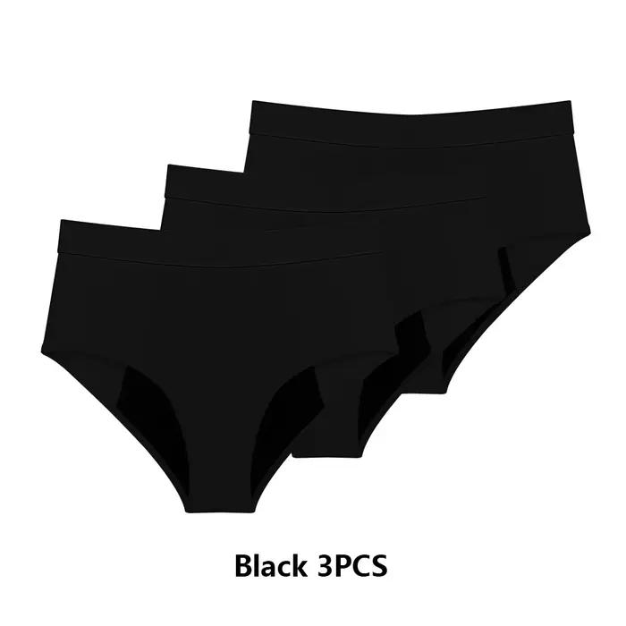 Culottes menstruelles femme flux abondant, Culotte Menstruelle en Bambou pour Femme, Taille Haute de