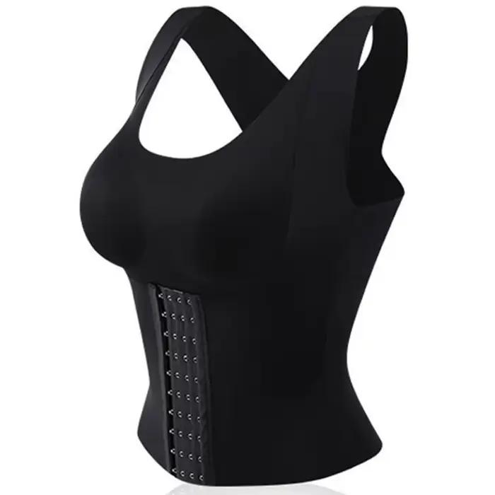 Soutien-gorge à boutons de taille 3 en 1 pour femmes, vêtements de style, correcteur de Posture, per