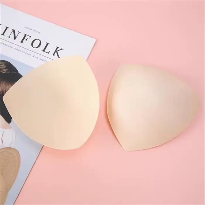 Coussinets de soutien-gorge éponge douce pour femmes, Triangle rond, soutien-gorge de sport, coussin