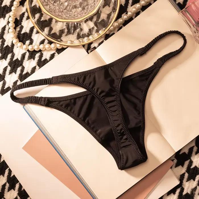 Femmes culottes Sexy G String glace soie sous-vêtements sans couture léopard T dos filles slips léop