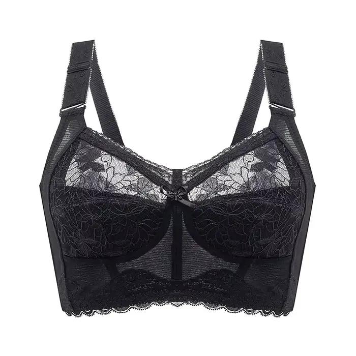 Soutien-gorge de levage et de soutien sans fil pour femmes, grande taille, Anti-affaissement, réglab
