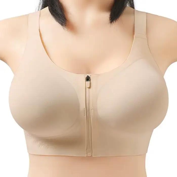 Soutien-gorge à fermeture éclair avant pour petite poitrine, rembourrage le plus épais de 12 cm - Re