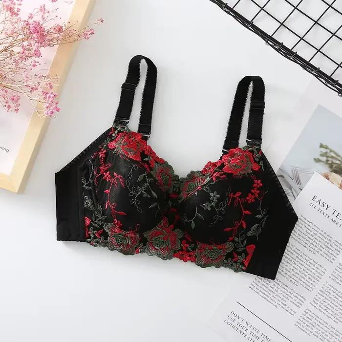 Soutien-gorge grande taille pour femme, bonnets B C D E F G H, lingerie push-up, brassière transpare