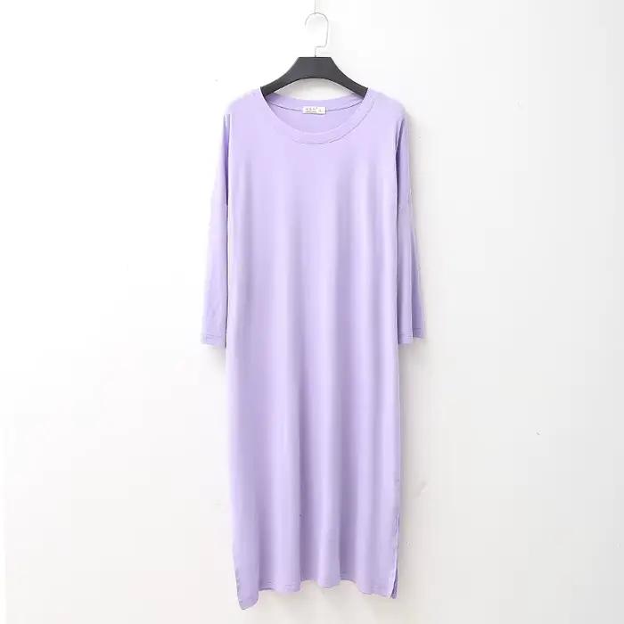 Printemps automne chemise de nuit femmes vêtements de maison chemise de nuit nouvelle femme longue r