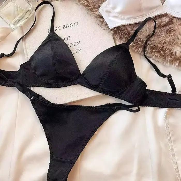 2025 soutien-gorge Triangle français confortable à armatures petite poitrine haut sexy soutien anti-