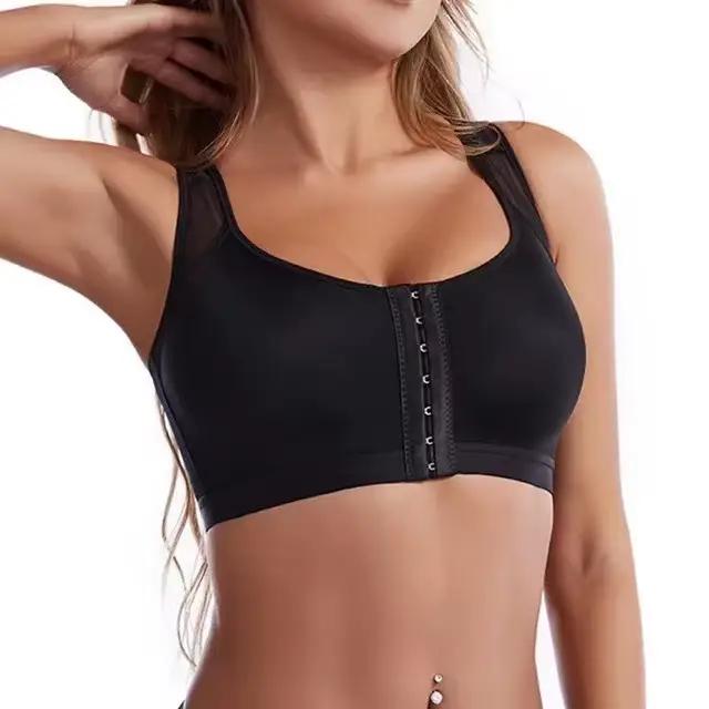 Soutien-gorge à fermeture frontale de grande taille, gilet sans fil, brassière intime, Push Up, sous