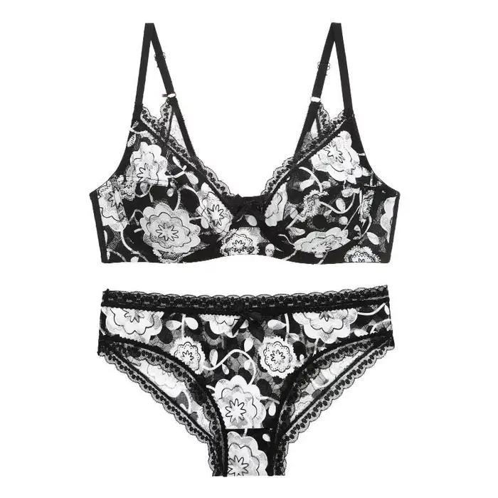 Ensembles de soutien-gorge Sexy pour femmes 2022 34/75 36/80 38/85 40/90 bonnet BCDE grande taille L