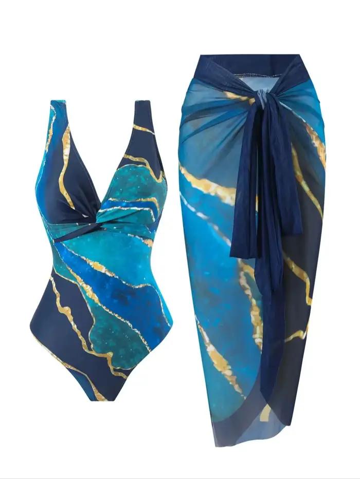 Maillot de bain une pièce pour femme avec col en V, nœud croisé, sexy et élégant, ventre couché et a