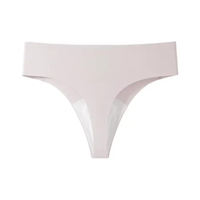 Culottes sans couture anti-transparence, string de sport et yoga, effet fessier galbant, taille mi-h
