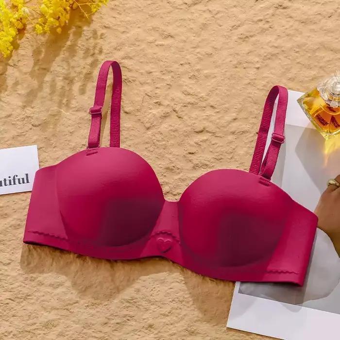 Sous-vêtements bonbons pour femmes, petits seins rassemblés pour montrer grand, une pièce, beau dos,
