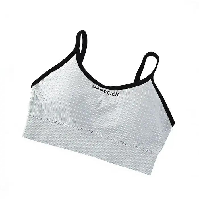 Soutien-gorge sans fil confortable, brassière élastique simple pour femme, sous-vêtements, soutien-g