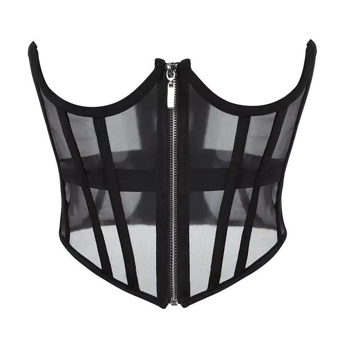 Corset Sexy sous le buste pour femmes, haut gothique, sangle façonnante, ceinture de taille aminciss