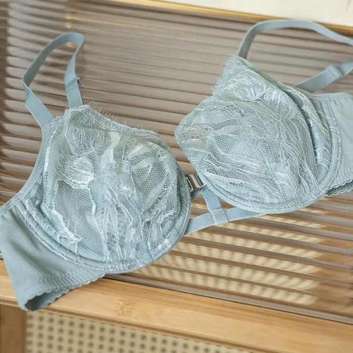 Soutien-gorge sexy à fermeture frontale pour femmes, lingerie push-up, sans armature, grande taille,