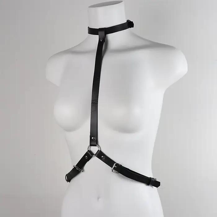 Porte-jarretelles en cuir PU pour Couples, ensemble de Lingerie érotique pour femmes, Corset Sexy, h
