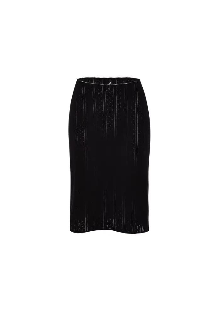COU The Slip Skirt Noir et Blanc