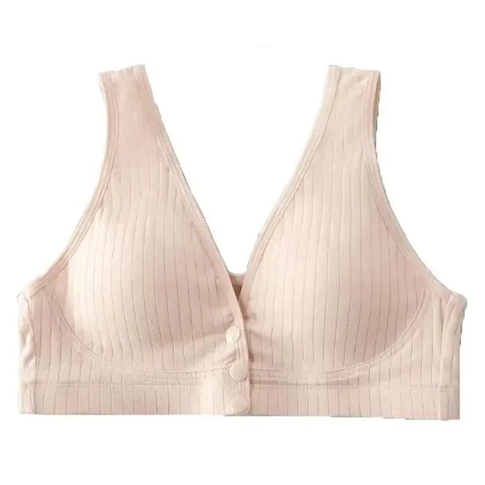 Soutien-gorge d'allaitement en pur coton pour femme, sous-vêtement de maternité, soutien-gorge de gr