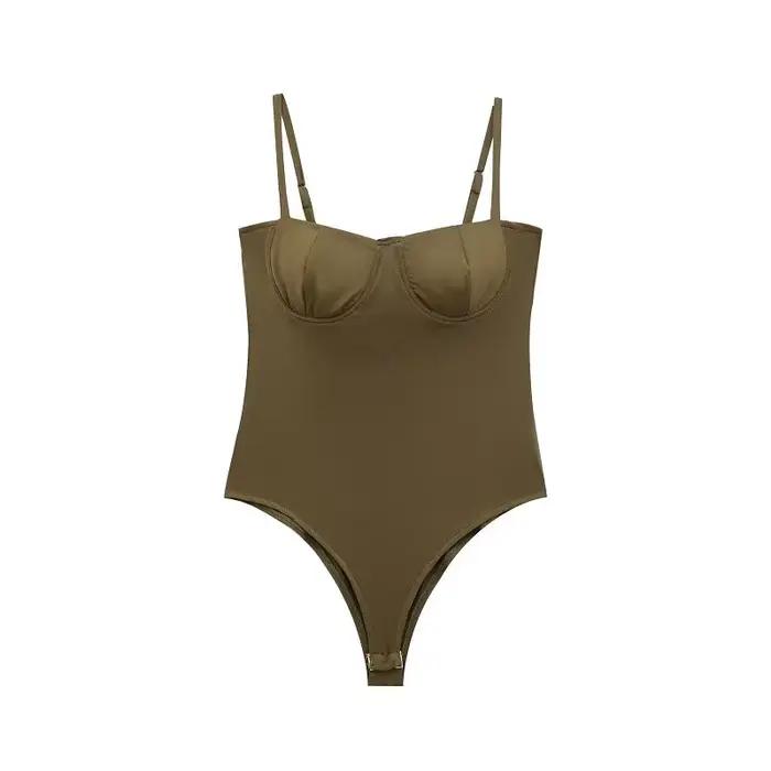 MUJER 2025 body femme Sexy Corset body pour femmes Satin dos nu body femmes une pièce combinaisons p